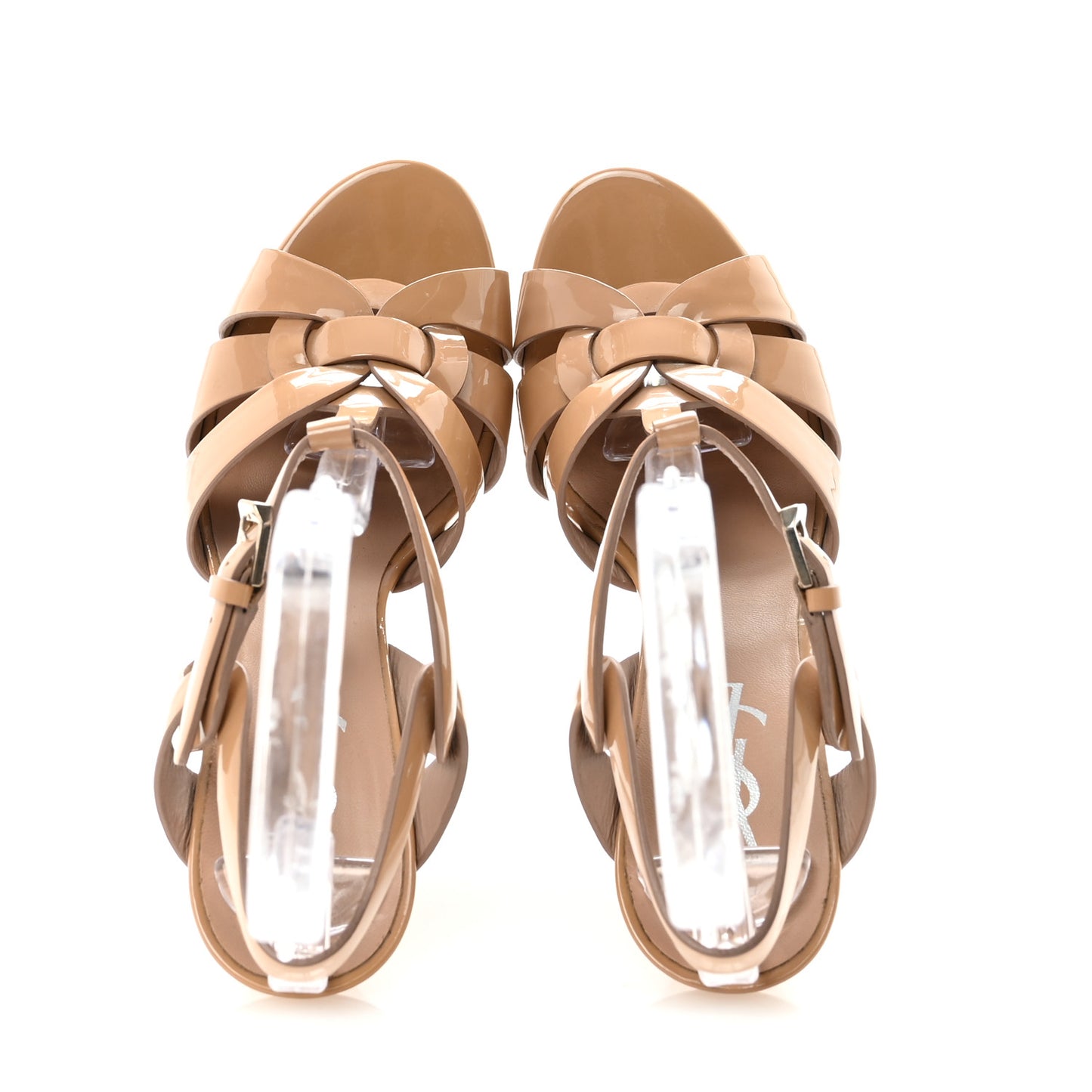 Patent Tribute 105 Platform Sandals 37.5 Nude Powder