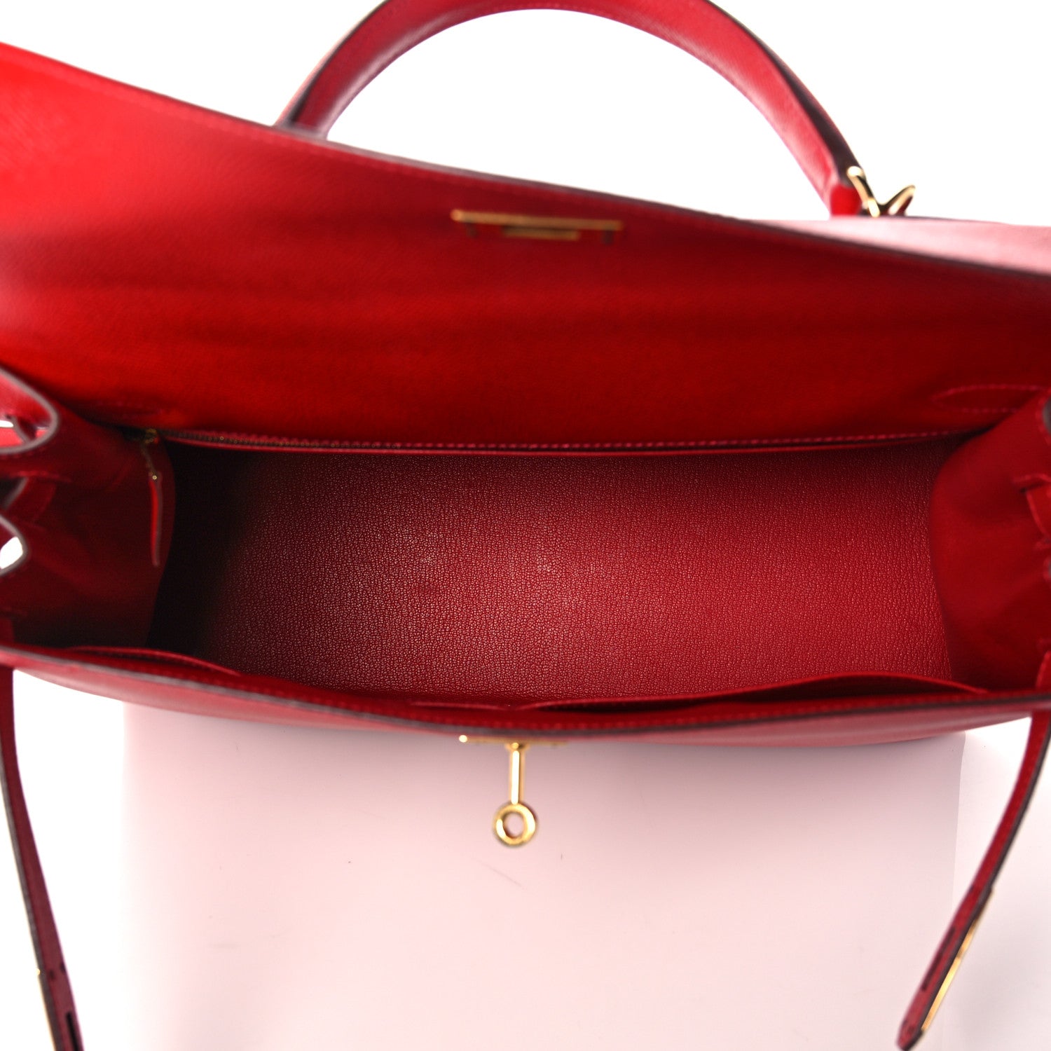 Hermes Epsom Kelly Sellier 35 Rouge Casaque 16 of 35