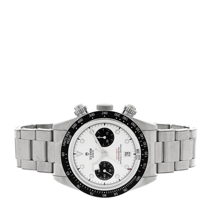 TUDOR Stainless Steel 41mm Black Bay Chronograph Panda Automatic Watch White 79360N 2 of 5