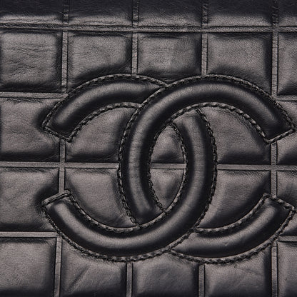 Chanel Lambskin Quilted CC Chocolate Bar Flap Black 10 of 16