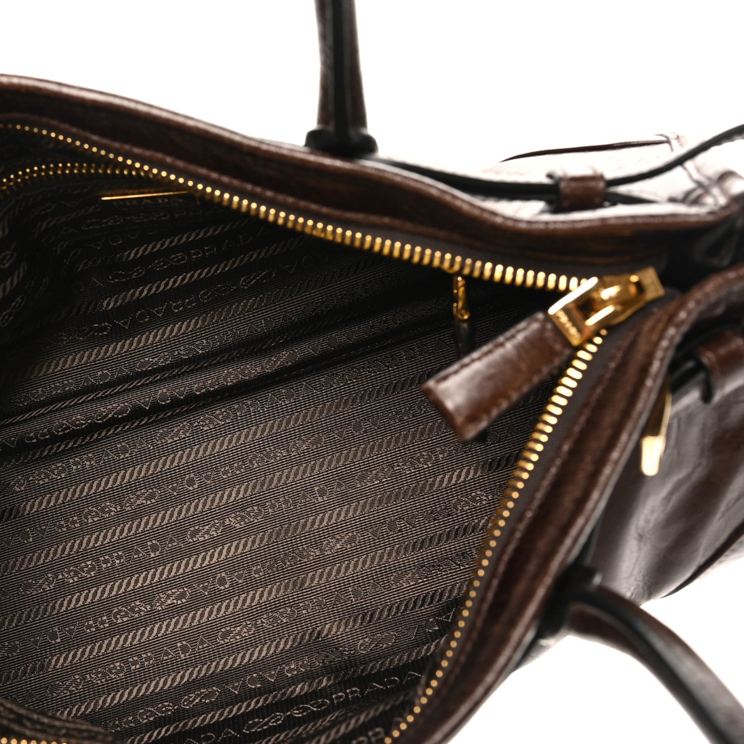 Prada Shiny Nappa Medium Bonnie Shoulder Bag Moro 5 of 9