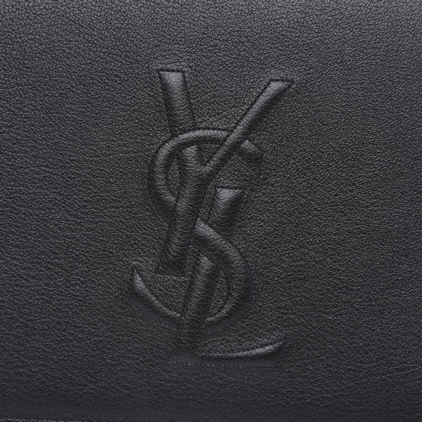 Calfskin Monogram Large Belle De Jour Clutch Black