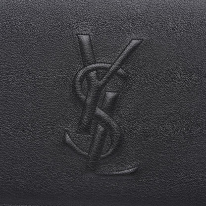 Saint Laurent Calfskin Monogram Large Belle De Jour Clutch Black 9 of 9