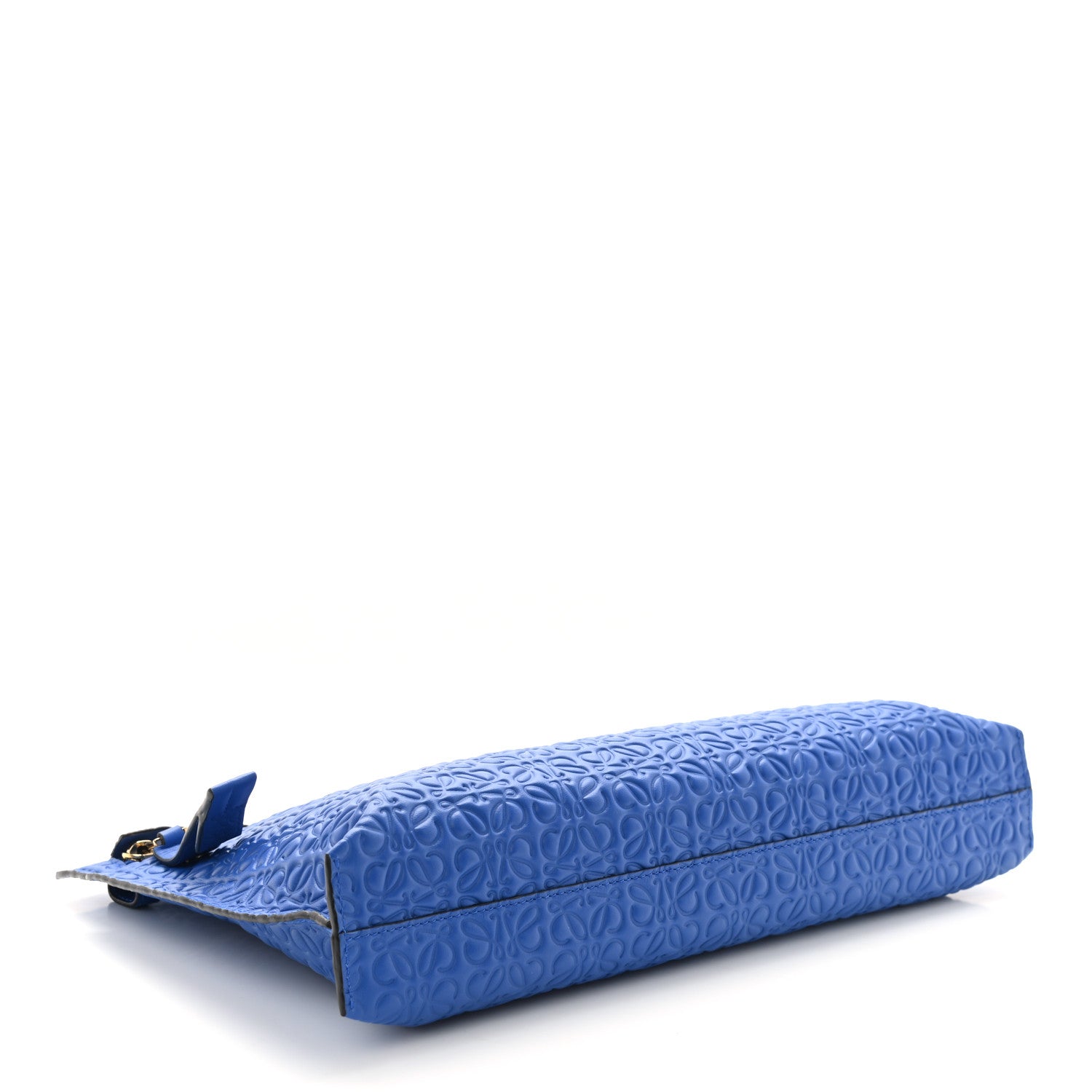 Loewe Calfskin Anagram Embossed Large T Pouch Blue 3 of 6