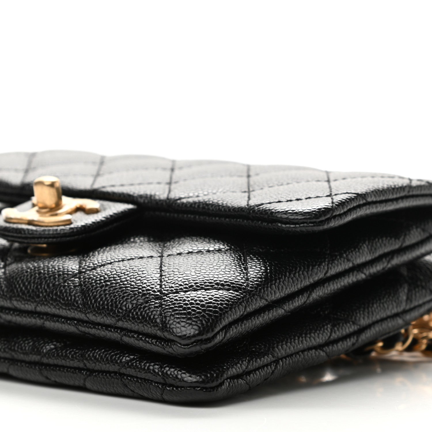 Chanel Shiny Caviar Pick Me Up Flap Belt Bag Black 12 of 13