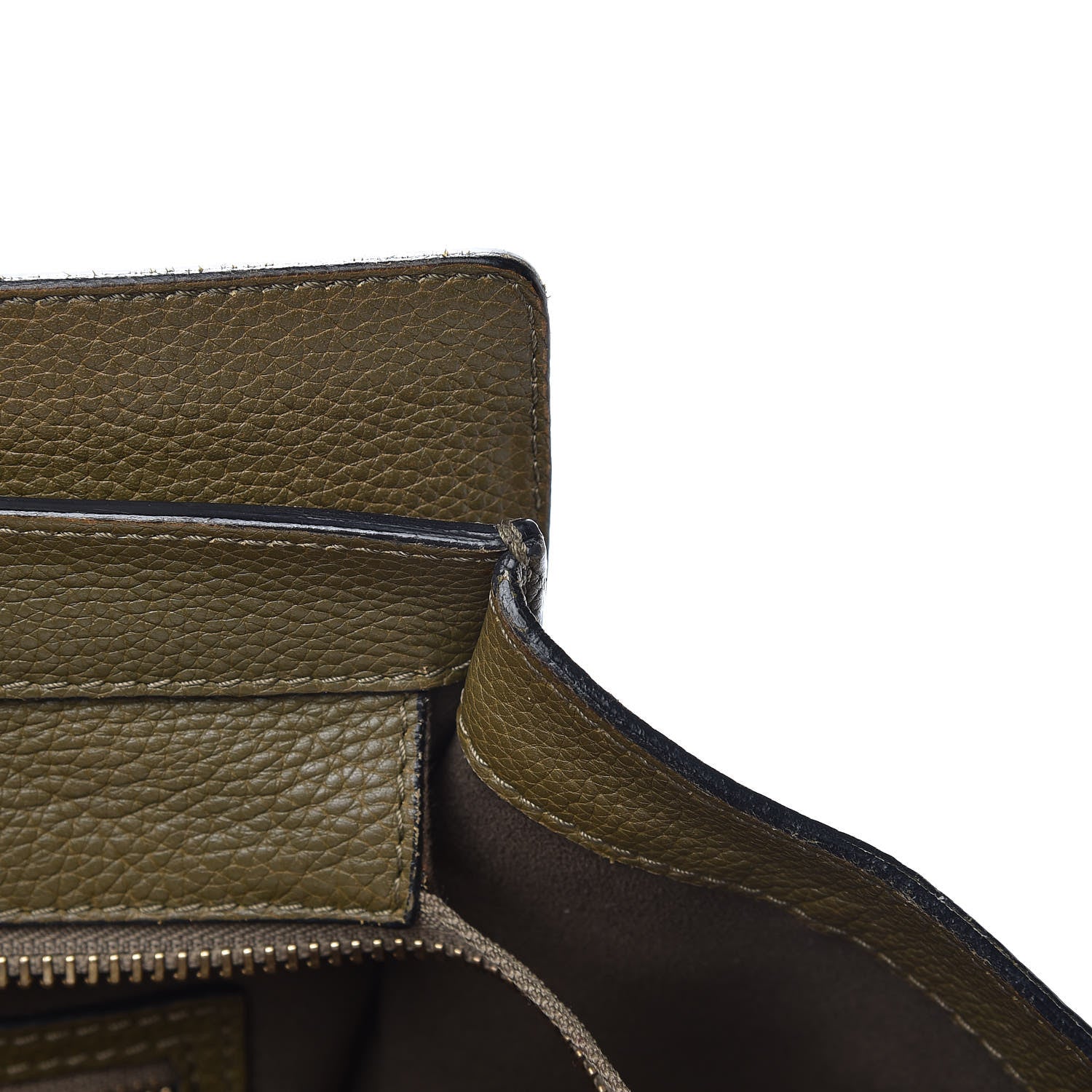 Celine Drummed Calfskin Mini Luggage Jungle 9 of 19