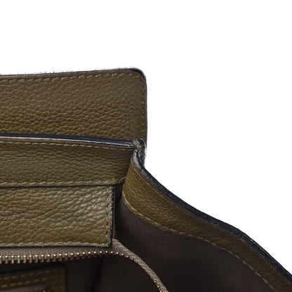 Celine Drummed Calfskin Mini Luggage Jungle 9 of 19