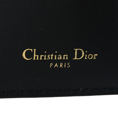 Christian Dior Calfskin Plan De Paris Print Flap Card Holder White Black 7 of 8