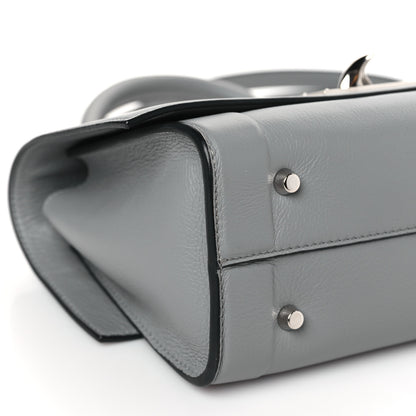 Givenchy Grained Calfskin Mini Shark Lock Satchel Grey 7 of 8