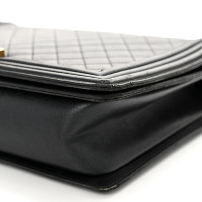 Chanel Lambskin Quilted Large Boy Flap Black 10 of 11