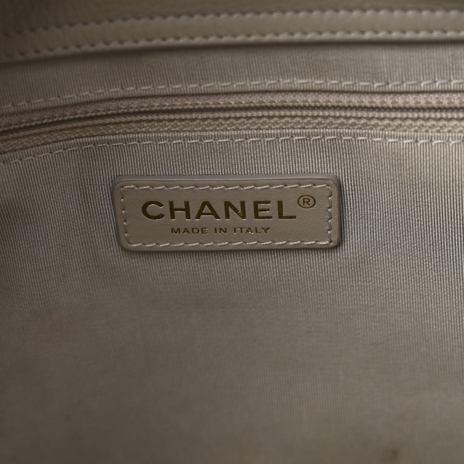 Chanel Bullskin Stitched Large Shopping Bag Grey 6 of 11