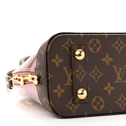 Louis Vuitton Vernis Monogram Alma BB Rose Pale Metallise 8 of 9