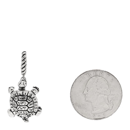 David Yurman Sterling Silver Turtle Enhancer Pendant 2 of 5