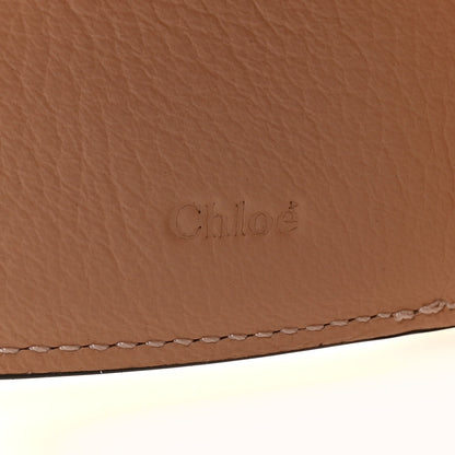 Chloe Grained Calfskin Alphabet Compact Wallet Blush Nude 6 of 6
