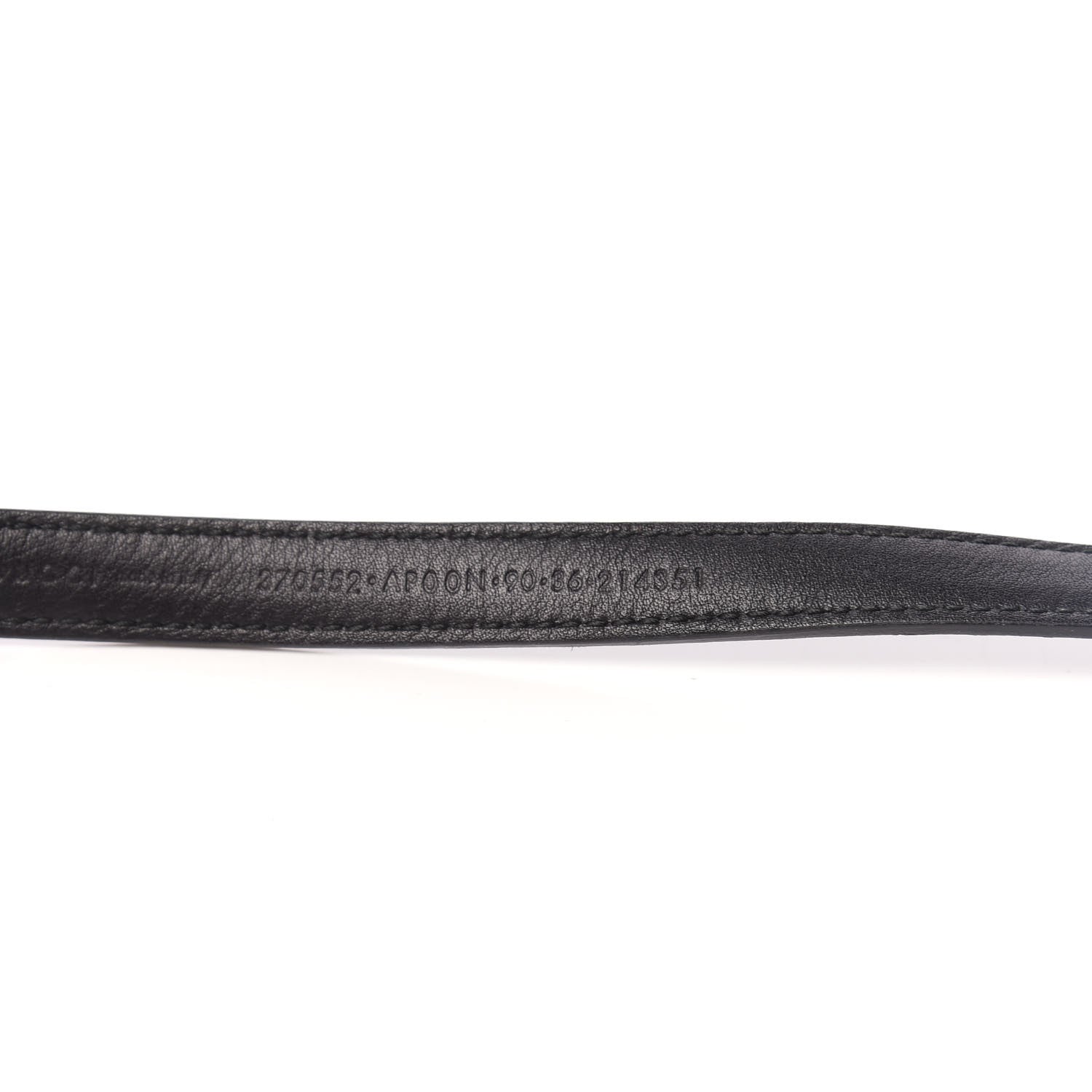 Gucci Moon Calfskin Nickel Interlocking G 20mm Belt 90 36 Black 6 of 6
