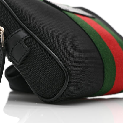 Gucci Canvas Web Slim Belt Bag Black 11 of 11