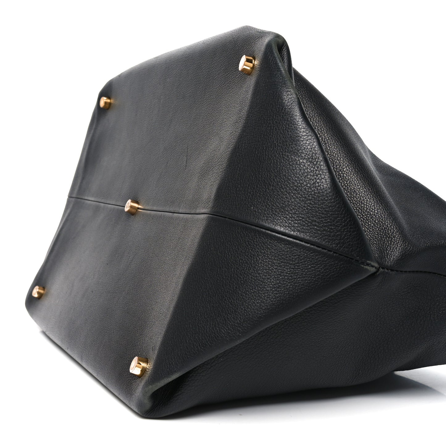 Smooth Calfskin Medium Amelia East West Tote Black