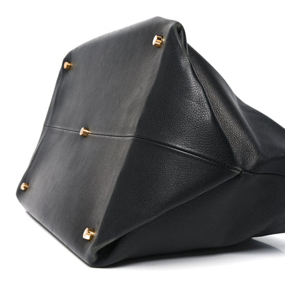 Khaite Smooth Calfskin Medium Amelia East West Tote Black 9 of 9
