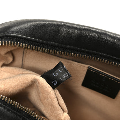 Gucci Calfskin Matelasse Small GG Marmont Chain Shoulder Bag Black 8 of 11