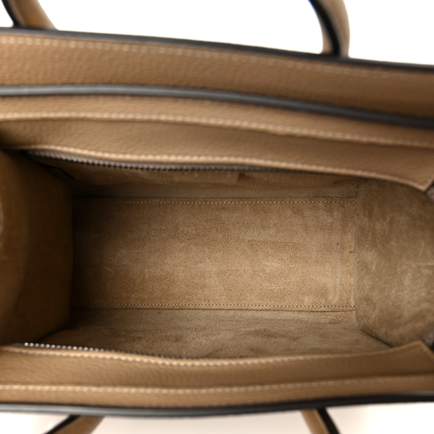 Drummed Calfskin Nano Luggage Dune