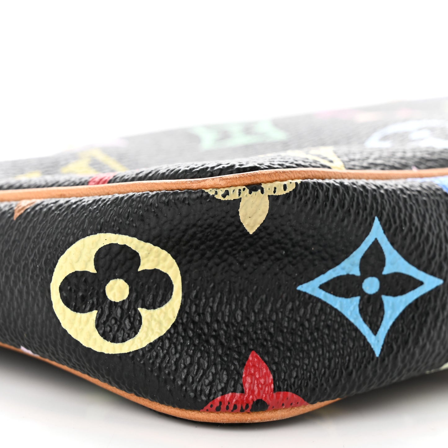 Monogram Multicolor Pochette Accessories Black