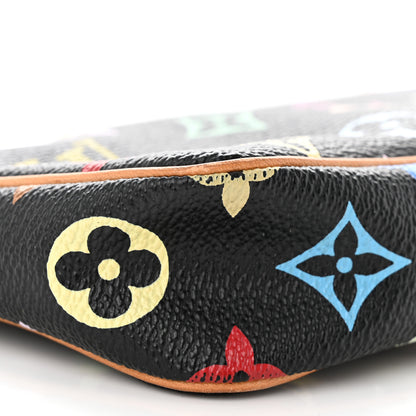 Louis Vuitton Monogram Multicolor Pochette Accessories Black 8 of 11