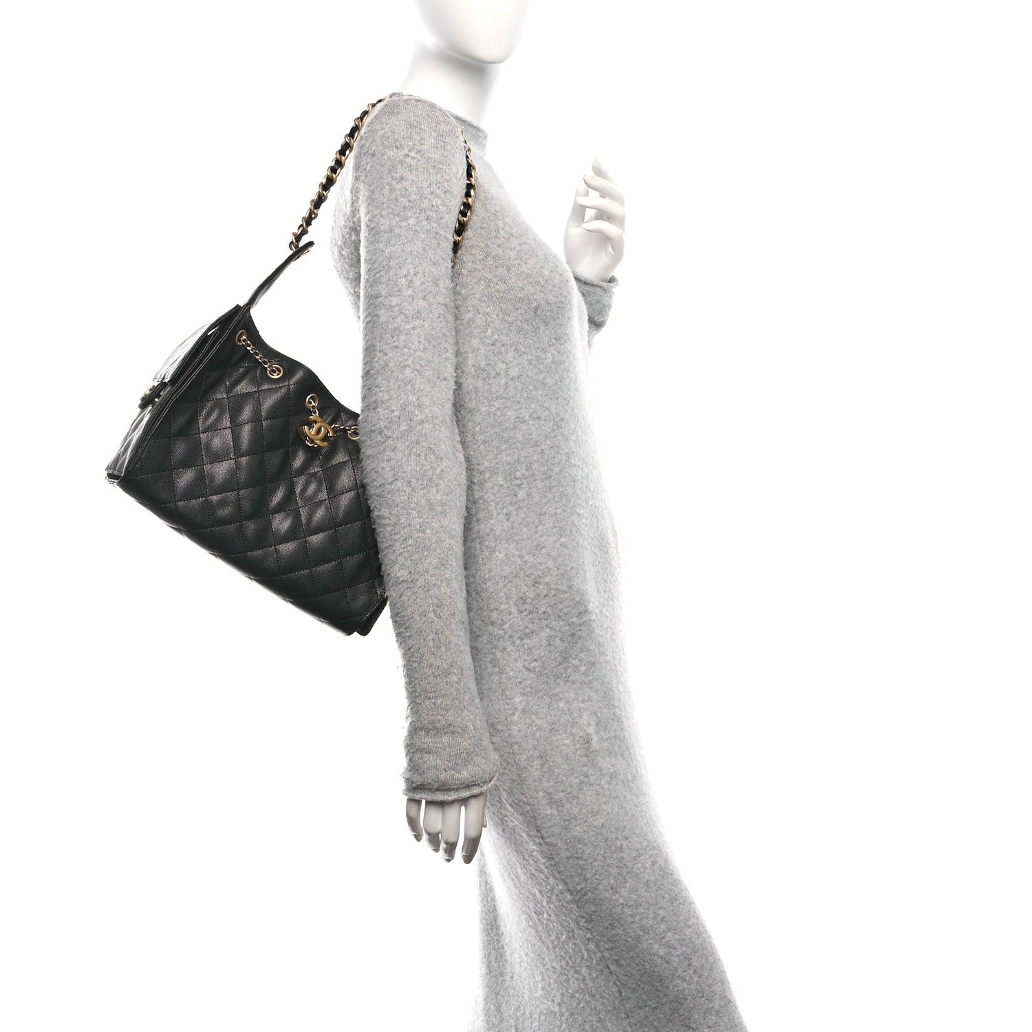 Chanel Caviar Quilted Small Chanel 25 Handbag Black 2 of 11