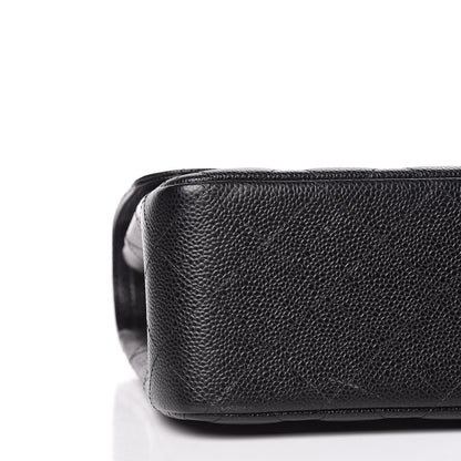 Chanel Caviar Quilted Jumbo Double Flap Black 6 of 12
