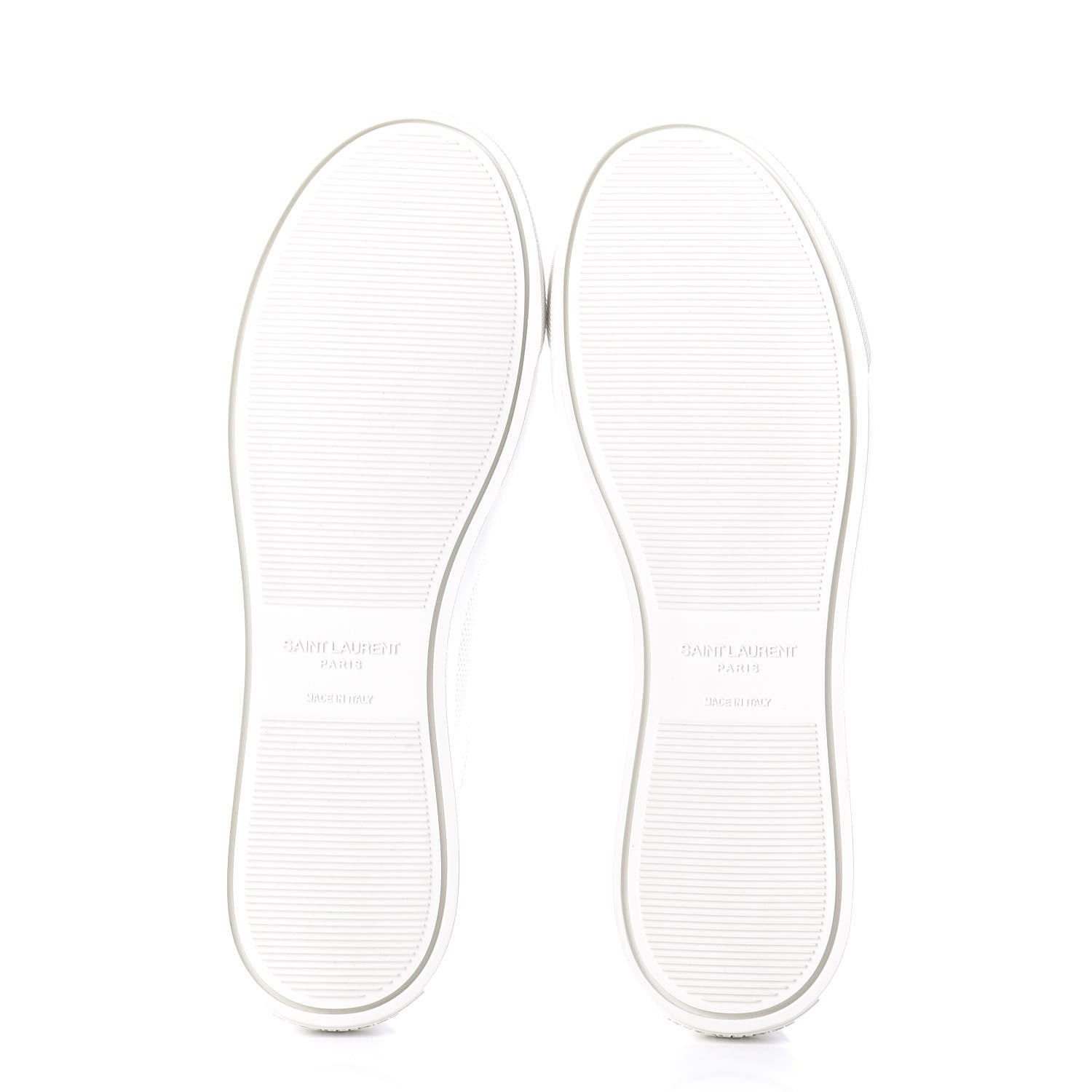 Saint Laurent Perforated Calfskin Zebra Print Andy Low Top Sneakers 38.5 White 6 of 11