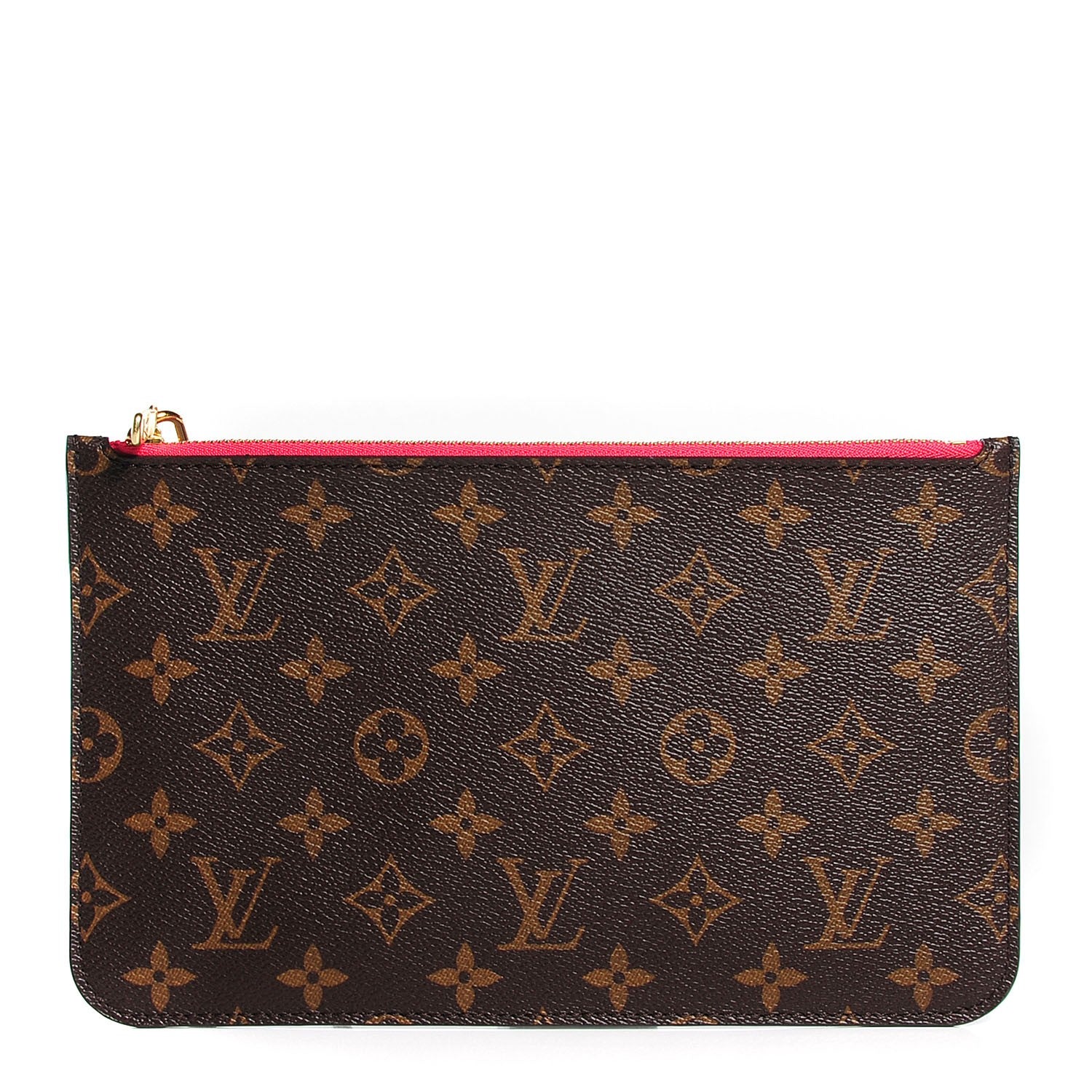 Louis Vuitton Monogram Neverfull MM GM Pochette Fuchsia 1 of 7