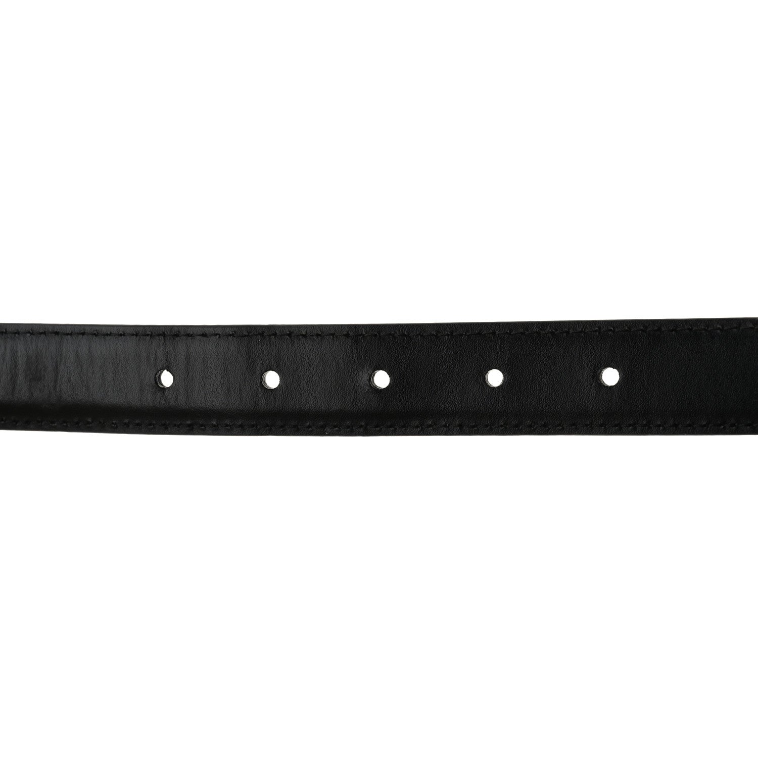 Celine Box Calfskin Medium 25mm Triomphe Belt 75 30 Black 3 of 6