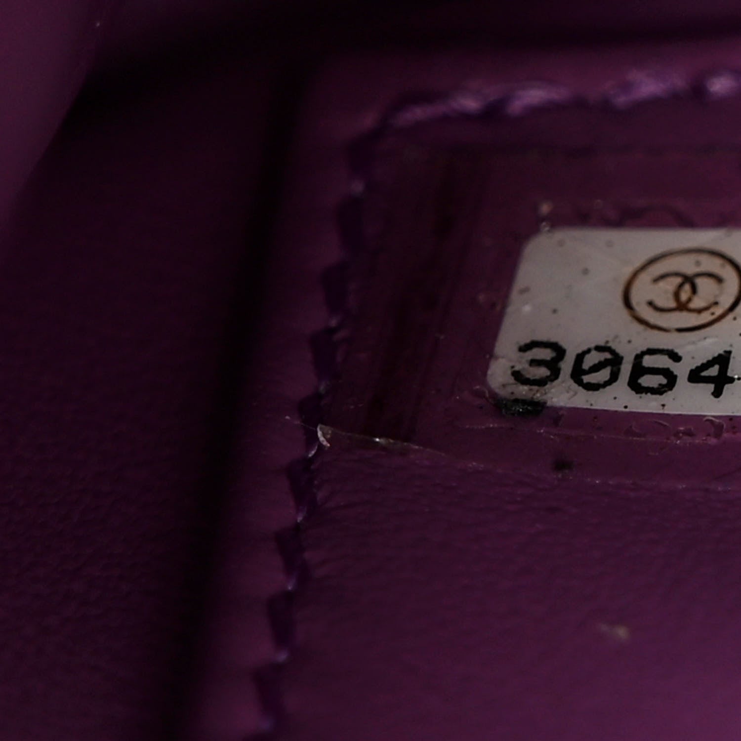 Chanel Lambskin Quilted Small CC Filigree Flap Purple 7 of 10