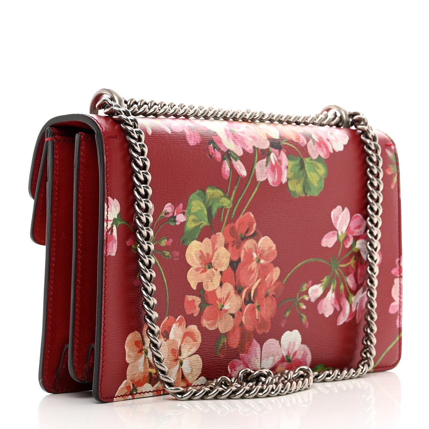 Gucci Calfskin Blooms Print Small Dionysus Shoulder Bag Romantic Cherry Multicolor 3 of 13