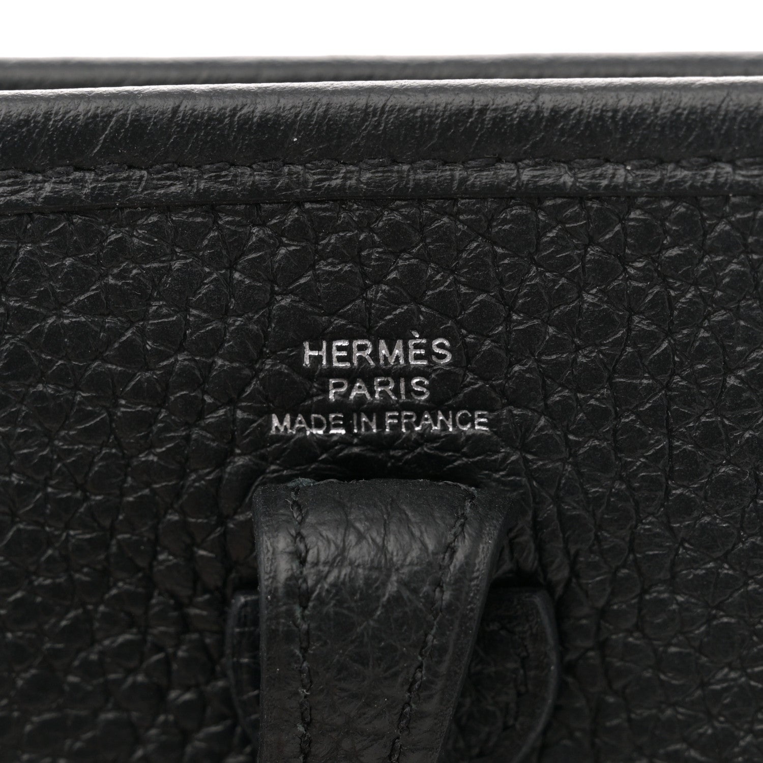 Hermes Taurillon Clemence Evelyne TPM Black 6 of 10