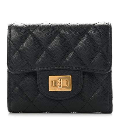Chanel Caviar Quilted Reissue Compact Wallet Black 1 of 7
