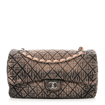 Chanel Denim Quilted Denimpression Flap Rose Clair 1 of 10