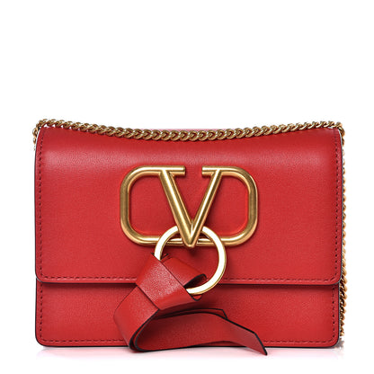 Valentino Garavani Smooth Calfskin Mini Vring Crossbody Bag Rouge Pur 1 of 9