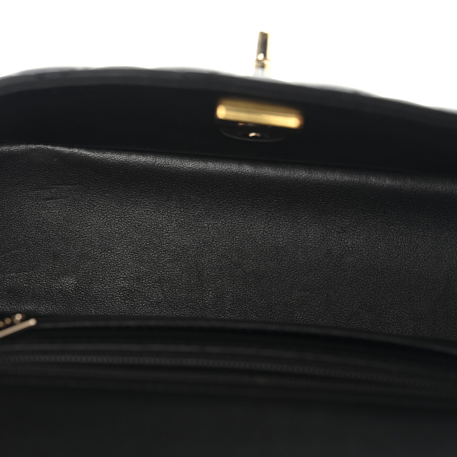 Chanel Lambskin Quilted Mini Top Handle Rectangular Flap Black 11 of 12