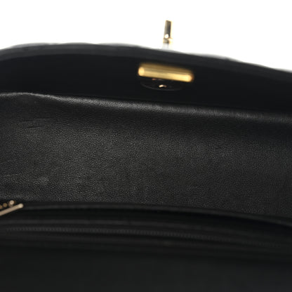 Chanel Lambskin Quilted Mini Top Handle Rectangular Flap Black 11 of 12