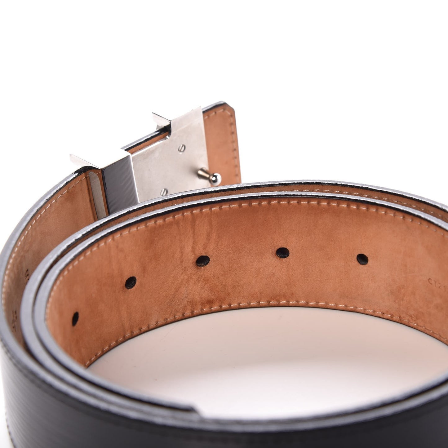 Epi Electric 40mm LV Initiales Belt 85 34 Black