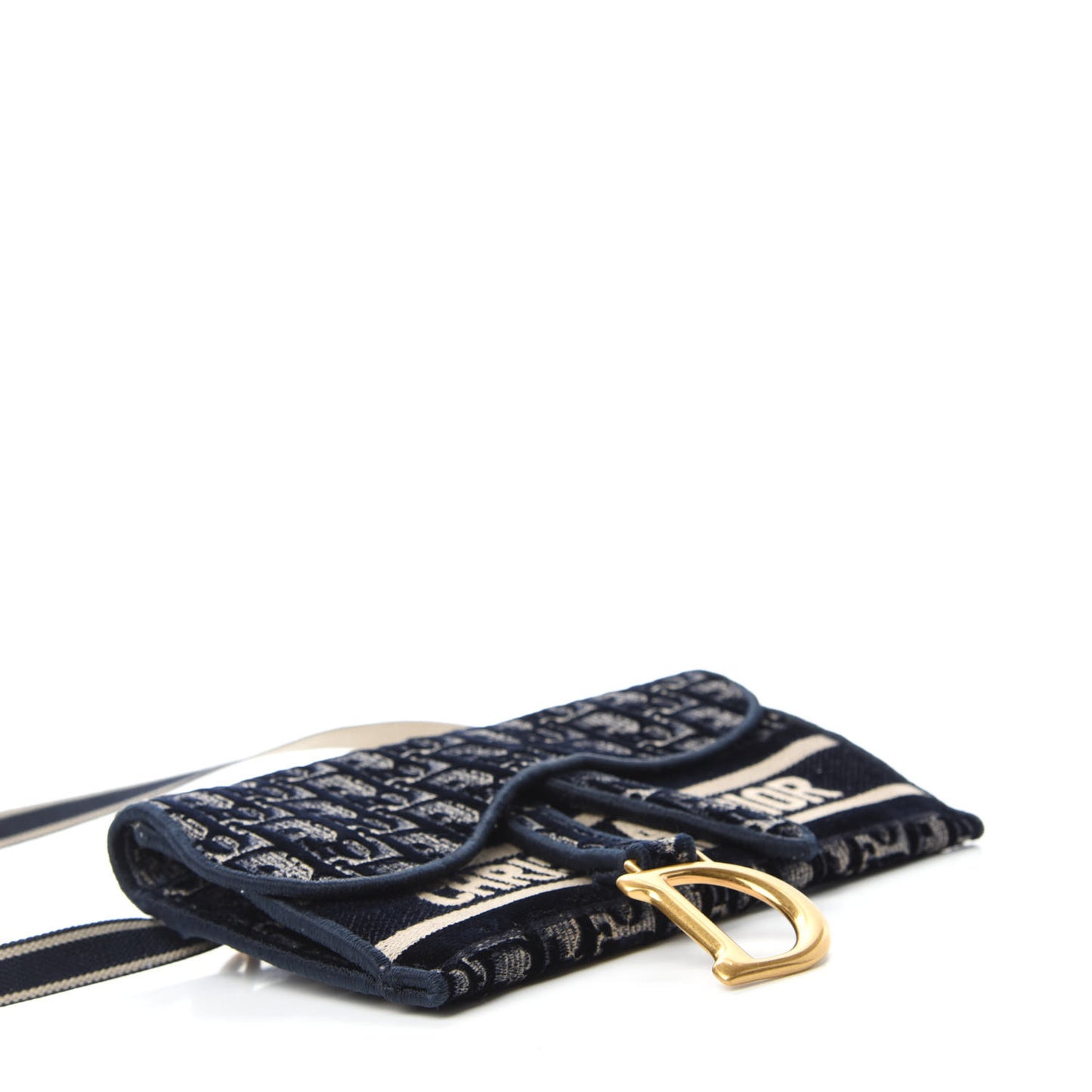 Oblique Slim Saddle Pouch Blue