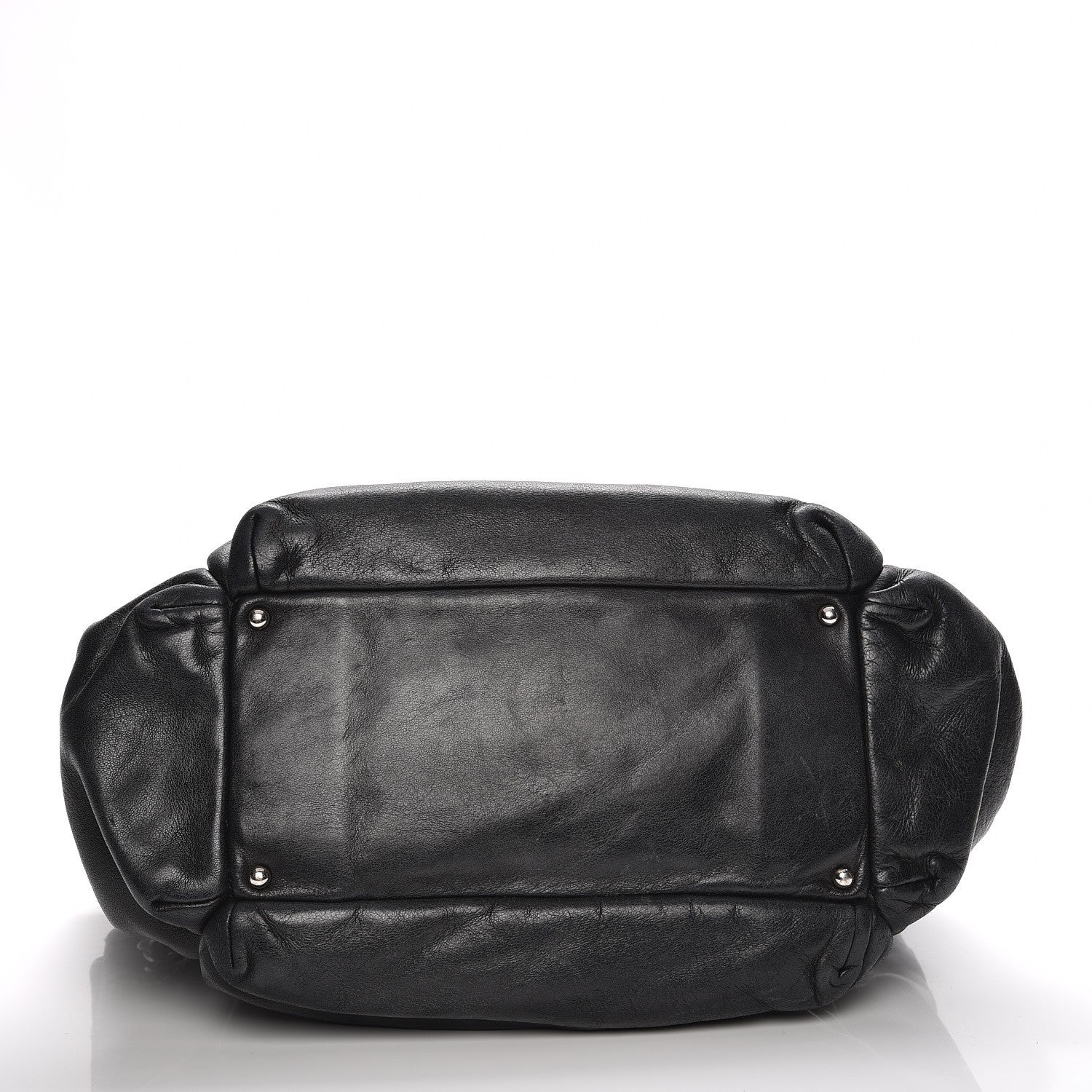 Chanel Lambskin Lax Accordion Hobo Black 8 of 9