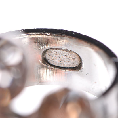 FASHIONPHILE CHANELCrystalCCRingSilver6.5 6 of 6