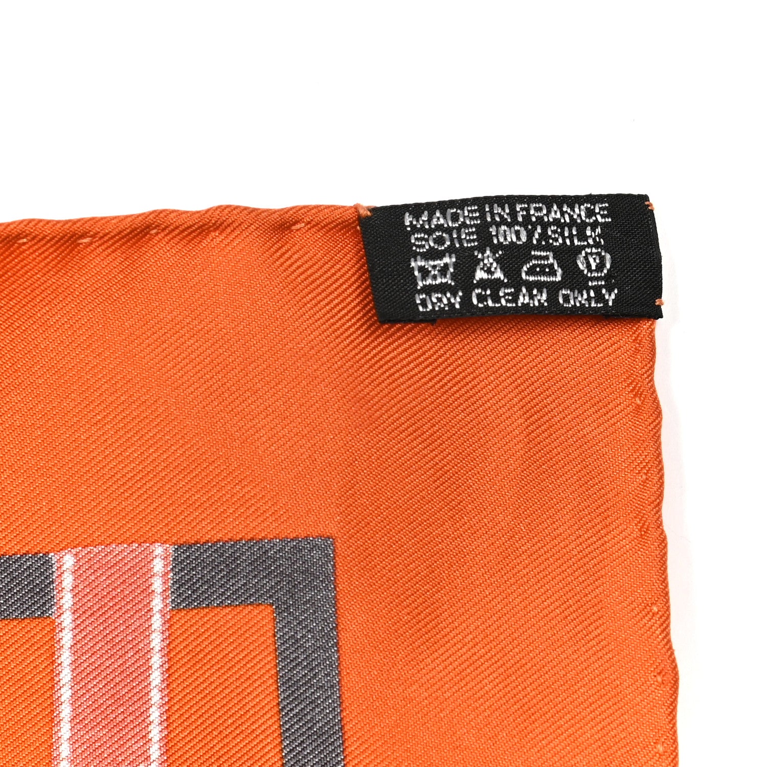 Hermes Silk Bolduc Pocket Square Scarf 3 of 5