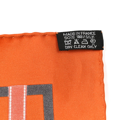 Hermes Silk Bolduc Pocket Square Scarf 3 of 5