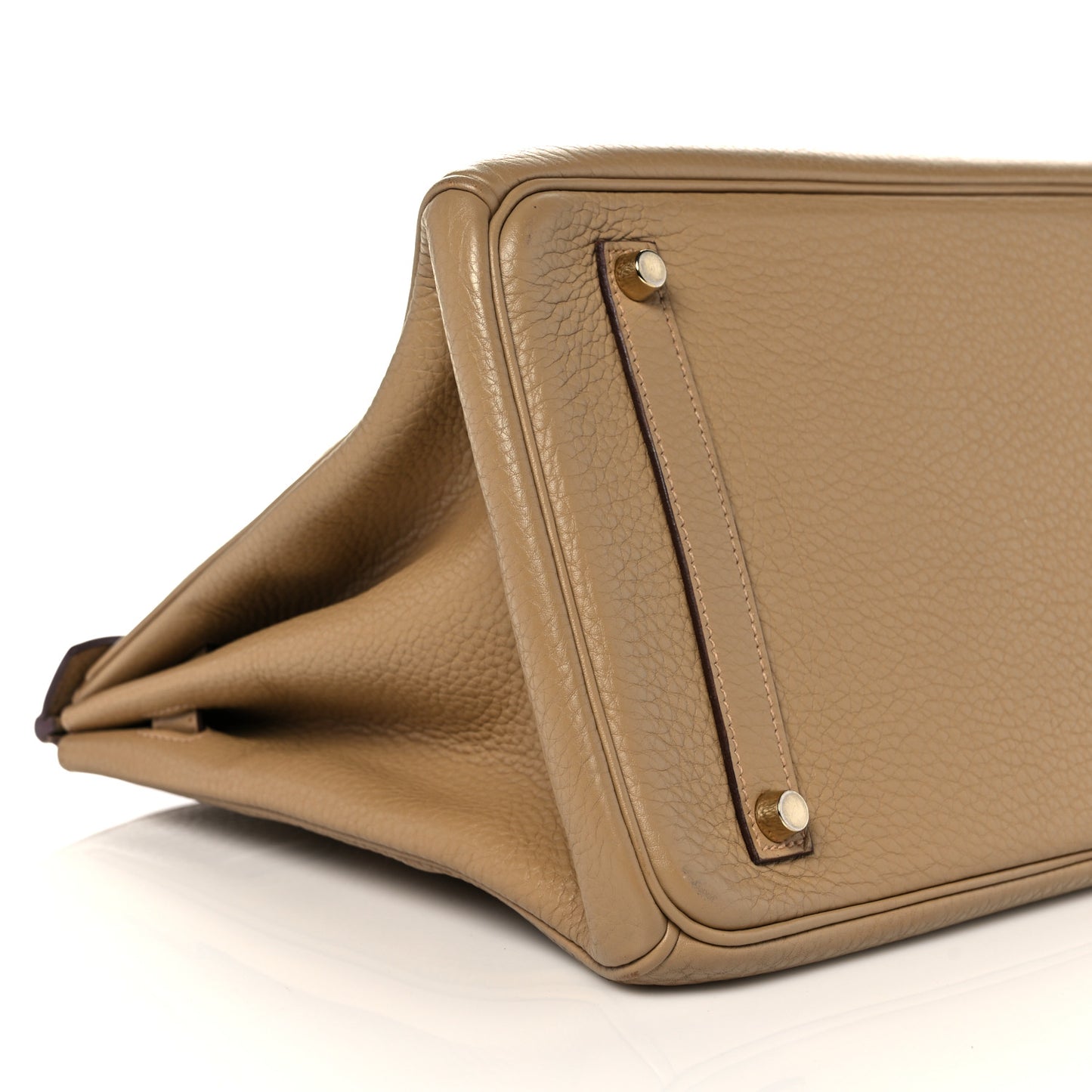 Taurillon Clemence Birkin 35 Tabac Camel