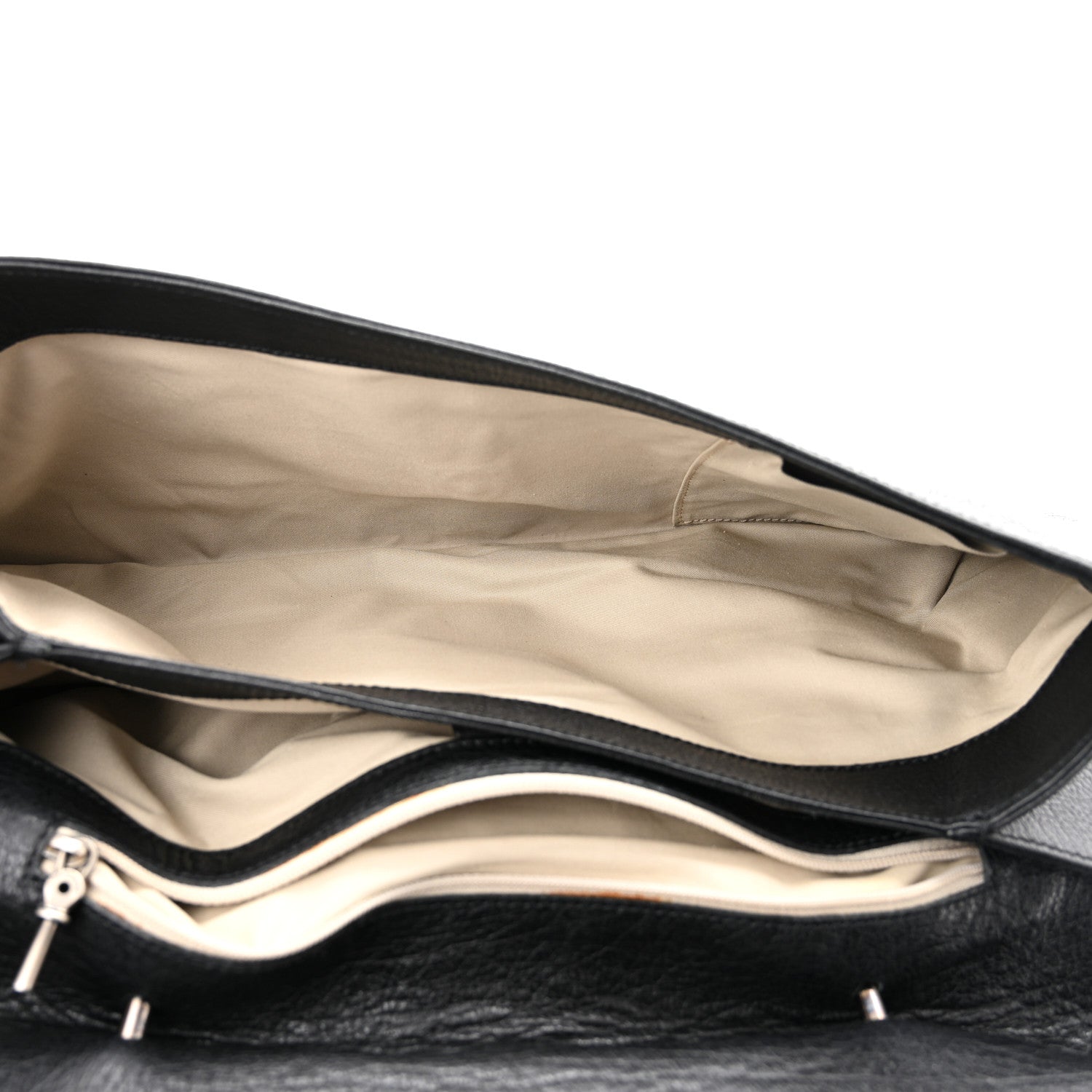 Burberry Textured Calfskin Shoulder Bag Black 4 of 11