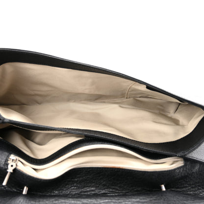 Burberry Textured Calfskin Shoulder Bag Black 4 of 11