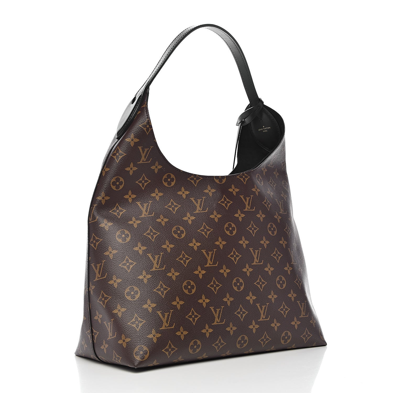 Louis Vuitton Monogram Flower Hobo Black 3 of 9