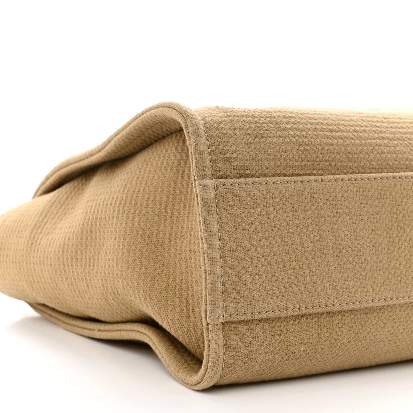 Mixed Fibers Small Deauville Tote Beige